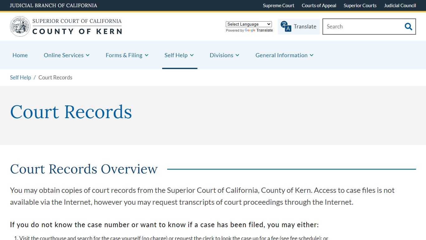 Superior Court of Kern County